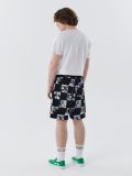 Pantalón corto a cuadros blancos y negros - Negro - CROPP - small3