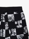 Pantalón corto a cuadros blancos y negros - Negro - CROPP - small5