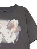 T-shirt oversize z nadrukiem - jasny szary - CROPP - small2