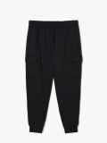 Dzianinowe joggery z kieszeniami cargo - czarny - CROPP - small1