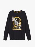 Tricou cu mânecă lungă Smiley® - negru - CROPP - small3