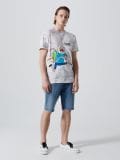 Koszulka z nadrukiem Adventure Time - jasny szary - CROPP - small1