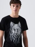 Tricou cu lup by Cropp - negru - CROPP - small5