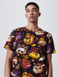 Tricou cu imprimeu all over - negru - CROPP - small1