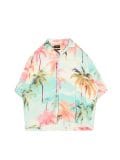 Camisa hawaiana de manga corta - Turquesa - CROPP - small1
