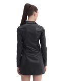 Czarna sukienka z imitacji skóry - czarny - CROPP - small4