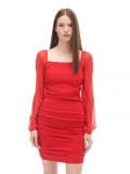 Czerwona sukienka mini - czerwony - CROPP - small3