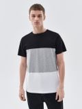 T-shirt tricolore - Nero - CROPP - small5