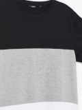 T-shirt tricolore - Nero - CROPP - small2