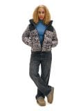 Kurtka puffer w panterkę - wielobarwny - CROPP - small1