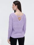 Fioletowy sweter oversize - fioletowy - CROPP - small3