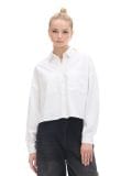 Biała koszula z rozcięciami - biały - CROPP - small1