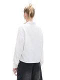 Biała koszula z rozcięciami - biały - CROPP - small4