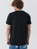 T-shirt nera con motivo gatto galattico - Nero - CROPP - small3