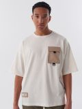 T-shirt oversize - kremowy - CROPP - small1