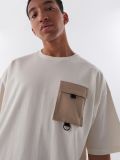 T-shirt oversize - kremowy - CROPP - small2
