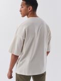 T-shirt oversize - kremowy - CROPP - small3