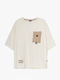 T-shirt oversize - kremowy - CROPP - small4