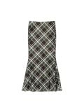 Spódnica midi w kratę - zielony - CROPP - small2