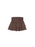 Brązowa spódnica mini z wiskozą - brązowy - CROPP - small2