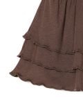 Brązowa spódnica mini z wiskozą - brązowy - CROPP - small5