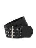Pasek z trzema bolcami - czarny - CROPP - small1