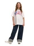 Bela majica s potiskom - bela - CROPP - small3