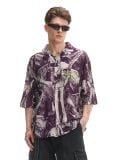 Viskoosisegust särk - tumepunane - CROPP - small1