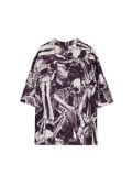 Viskoosisegust särk - tumepunane - CROPP - small4