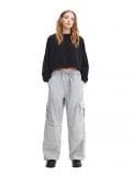 Szare spodnie wide leg - jasny szary - CROPP - small1