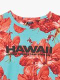 T-shirt w kwiaty - niebieski - CROPP - small2