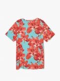 T-shirt w kwiaty - niebieski - CROPP - small3