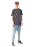 Ciemnoszary męski T-shirt basic - szary - CROPP - small1