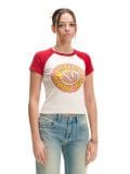 Crop top s printom Twenty One Pilots - white - CROPP - small1