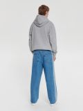 Jeansy baggy z lampasem - niebieski - CROPP - small3