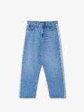 Jeansy baggy z lampasem - niebieski - CROPP - small4
