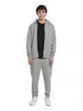 Szara rozpinana bluza z kapturem - jasny szary - CROPP - small2