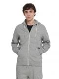 Szara rozpinana bluza z kapturem - jasny szary - CROPP - small3