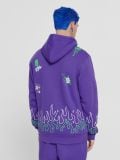 Fioletowa bluza z nadrukami - fioletowy - CROPP - small2