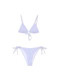 Bikini ze wzorem w kratę - niebieski - CROPP - small2