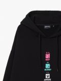 Mikina s kapucňou - čierna - CROPP - small5