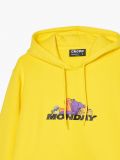 Żółta bluza z kapturem i nadrukiem - żółty - CROPP - small5