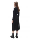 Czarna plisowana spódnica midi - czarny - CROPP - small4