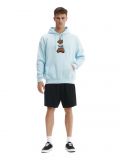 Błękitna bluza z kapturem - błękitny - CROPP - small1
