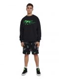 Bluza z nadrukiem i haftem - czarny - CROPP - small1