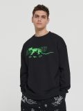 Bluza z nadrukiem i haftem - czarny - CROPP - small3