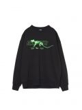 Bluza z nadrukiem i haftem - czarny - CROPP - small2