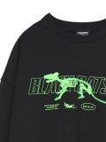 Bluza z nadrukiem i haftem - czarny - CROPP - small4
