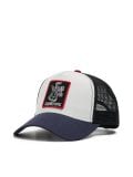 Czapka trucker z siateczką i naszywką - granatowy - CROPP - small1