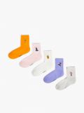 Bestickte Socken Winnie the Pooh, 5er-Pack - Weiß - CROPP - small1